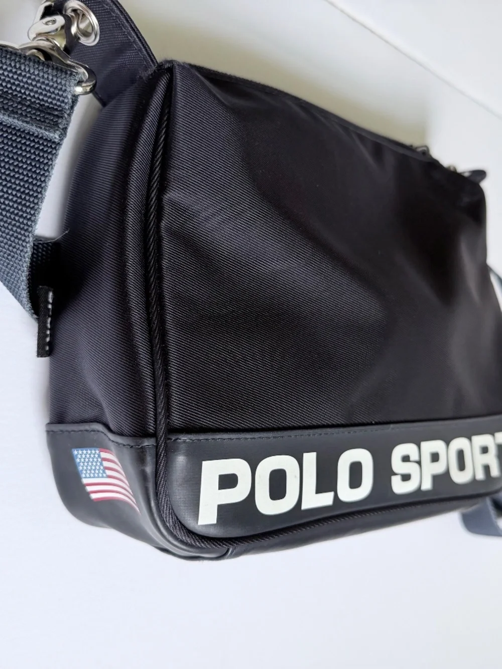 Vintage Polo Sport Ralph Lauren Dark Navy Nylon Crossbody Bag